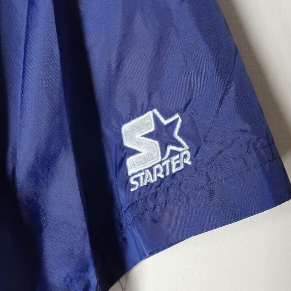 90s Starter Boston Red Sox Pullover XL Diamond Vintage Snap Warmup Jacket Nylon - Picture 6 of 8